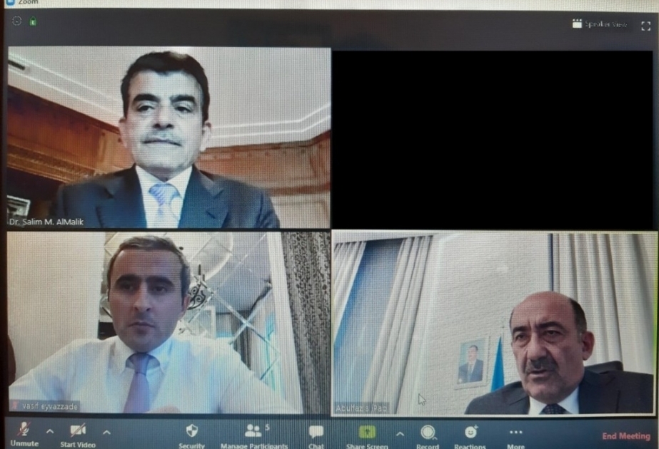 Se celebró una reunión en línea entre Abulfas Garayev y el director general de ICESCO