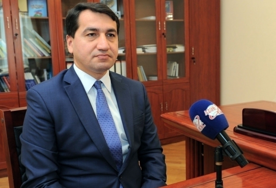 Hikmat Hadjiyev: Los líderes políticos de algunos estados hacen declaraciones distorsionadas en relación con el inventado 
