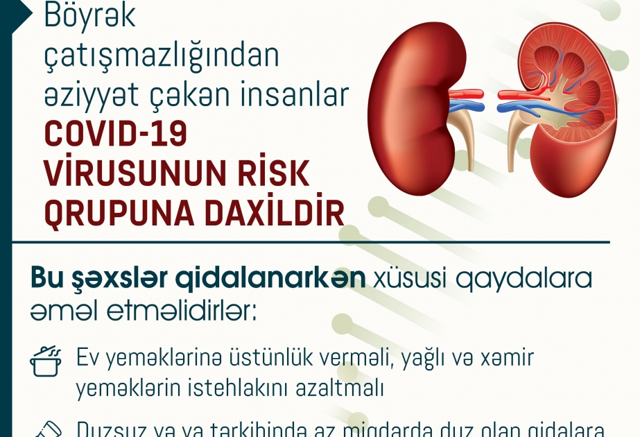 Böyrək çatışmazlığından əziyyət çəkənlərin qidalanarkən riayət etməli olduqları qaydalar