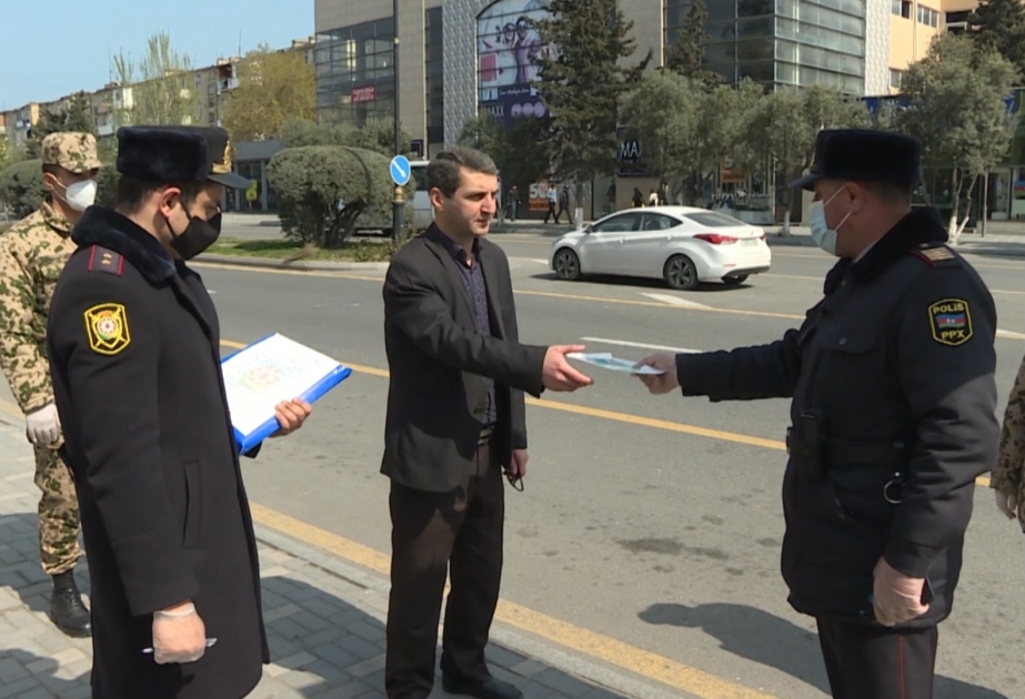 Xüsusi karantin rejimi ilə əlaqədar Sumqayıt Şəhər Polis İdarəsinin əməkdaşları profilaktik tədbir keçiriblər VİDEO