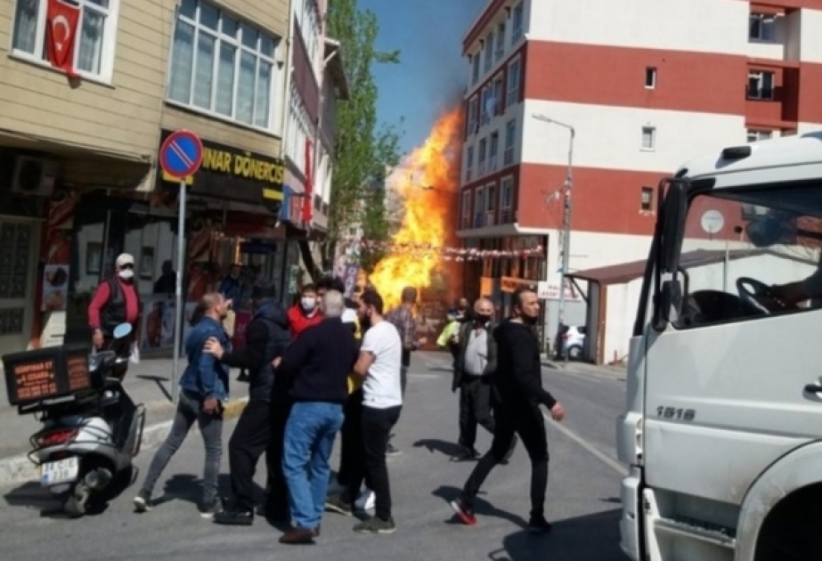 İstanbulda təbii qaz boru xəttində partlayış baş verib