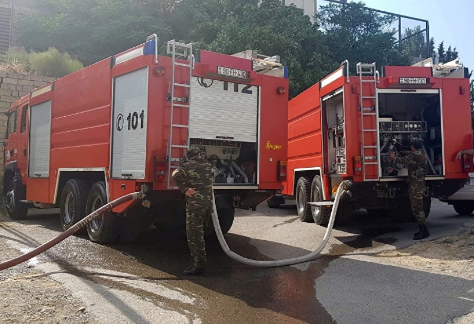 FHN Sabunçu rayonunda baş vermiş yanğınla bağlı məlumat yayıb