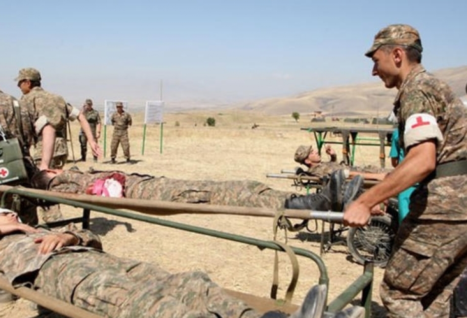 Ermənistan ordusunun iki əsgəri partlayış nəticəsində xəsarət alıb