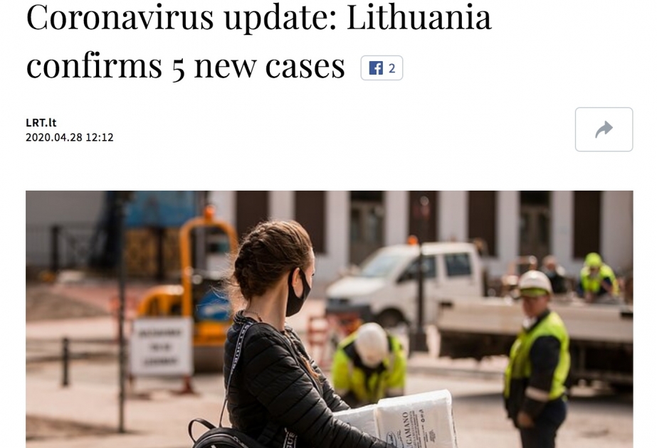 Litvada koronavirusa yoluxanların sayı 1344 nəfərə çatıb