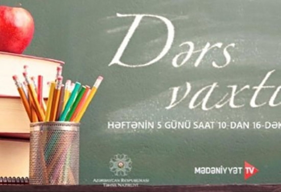 Aprelin 28-də tədris proqramına uyğun teledərslər təqdim edilib