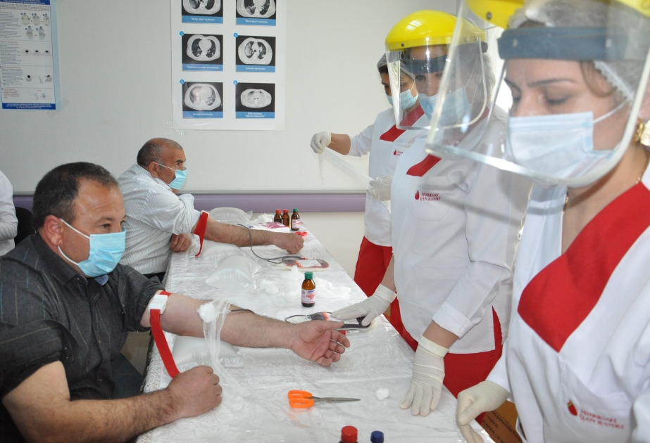 Beyləqan sakinləri qanvermə aksiyasına qoşulublar