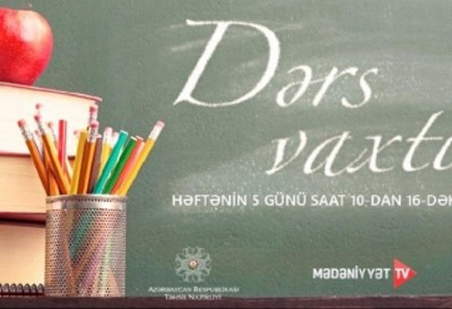 Aprelin 29-da tədris proqramına uyğun teledərslər təqdim edilib