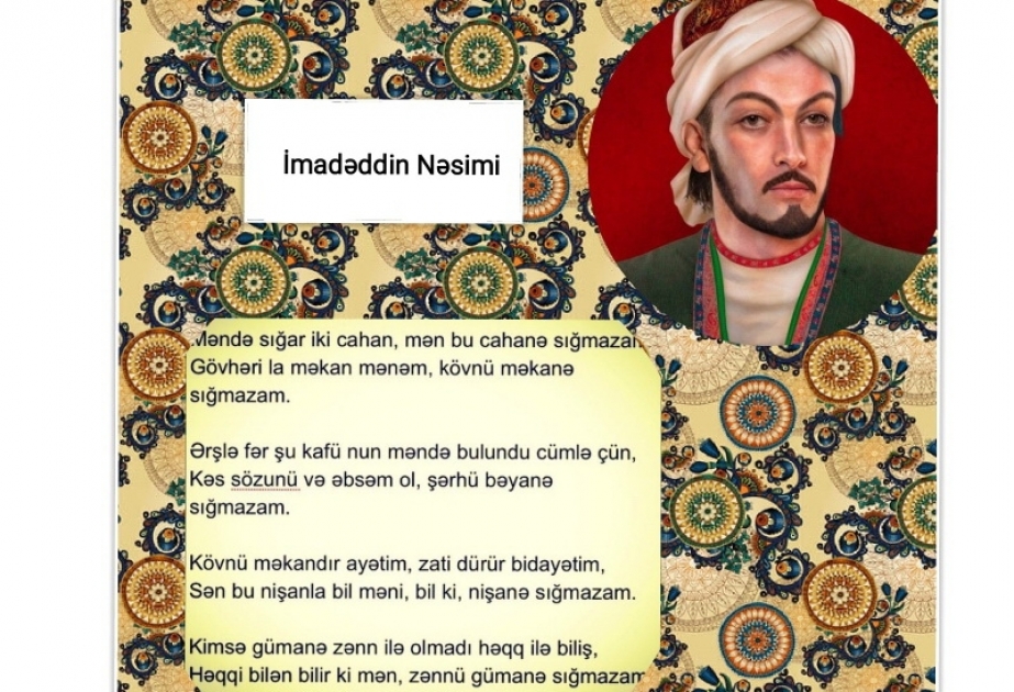 İmadəddin Nəsimi haqqında virtual sərgi təqdim olunub