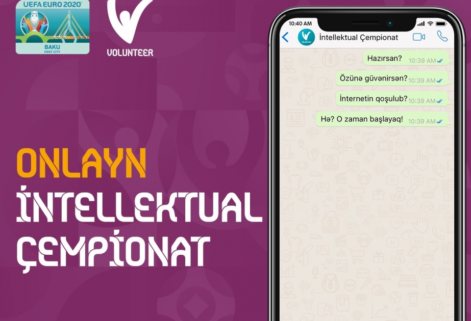 "Avro-2020" könüllüləri arasında onlayn intellektual çempionata start verilir