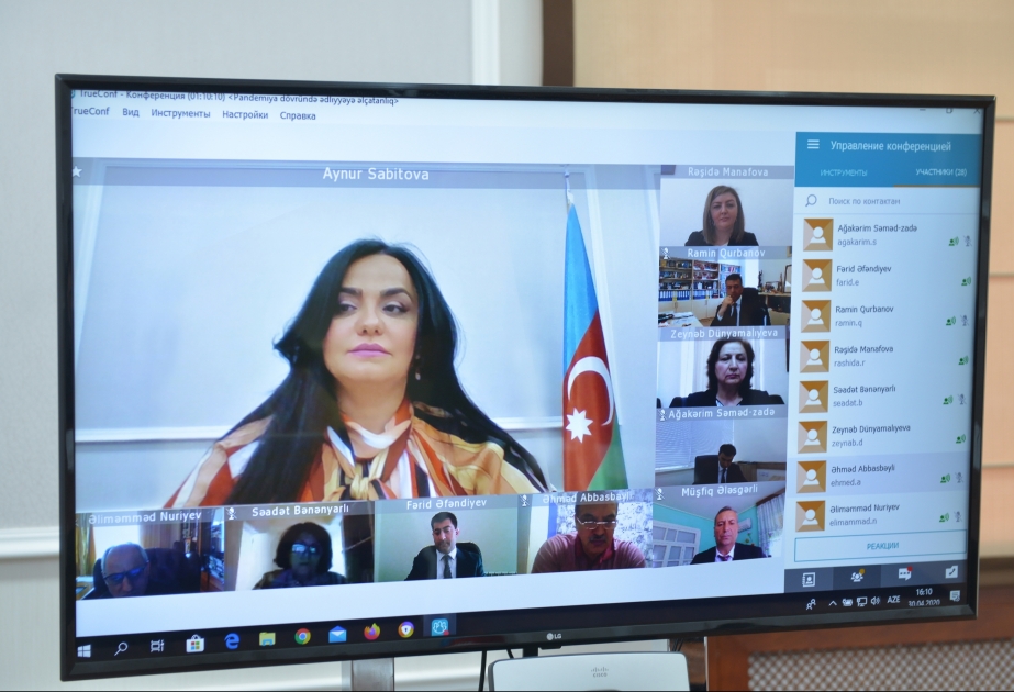 “Pandemiya dövründə ədliyyəyə əlçatanlıq” mövzusunda videoəlaqə vasitəsilə onlayn mətbuat konfransı keçirilib