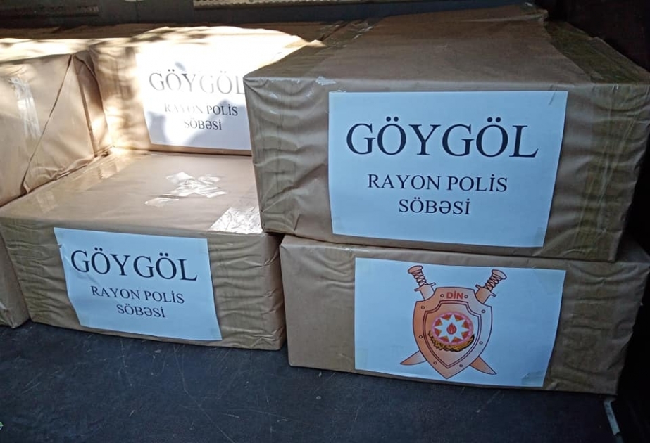 Göygöl Rayon Polis Şöbəsinin əməkdaşları aztəminatlı ailələrə yardım ediblər