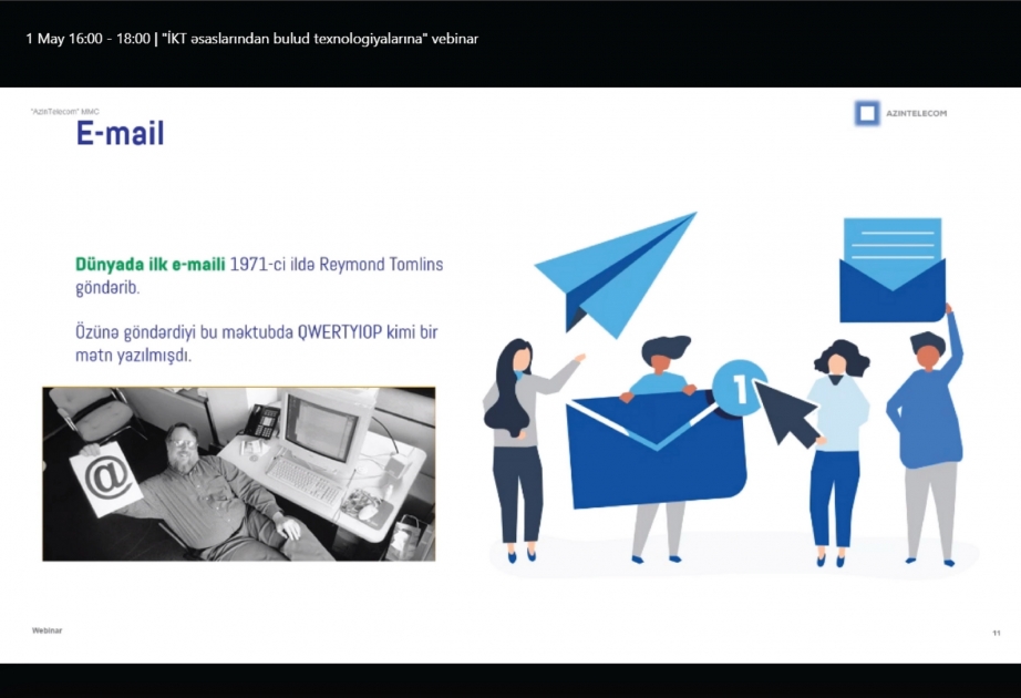По инициативе «AzInTelecom» организован бесплатный вебинар в области ИТ