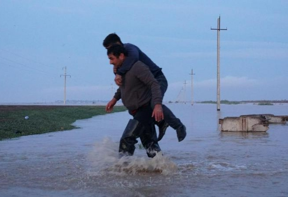 Türkistan vilayətində kəndləri sel basıb