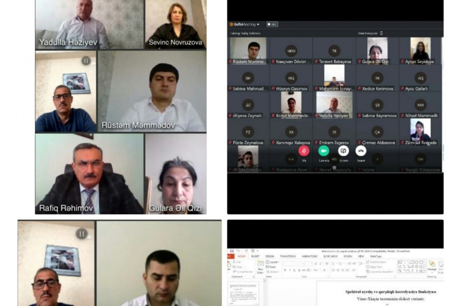 NDU-da siqnal analizi texnologiyalarının inkişafı və tətbiqlərinə dair onlayn seminar təşkil edilib