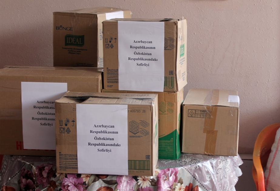 Azərbaycanın Özbəkistandakı səfirliyi bu ölkədəki vətəndaşlarımıza ərzaq yardımı edib