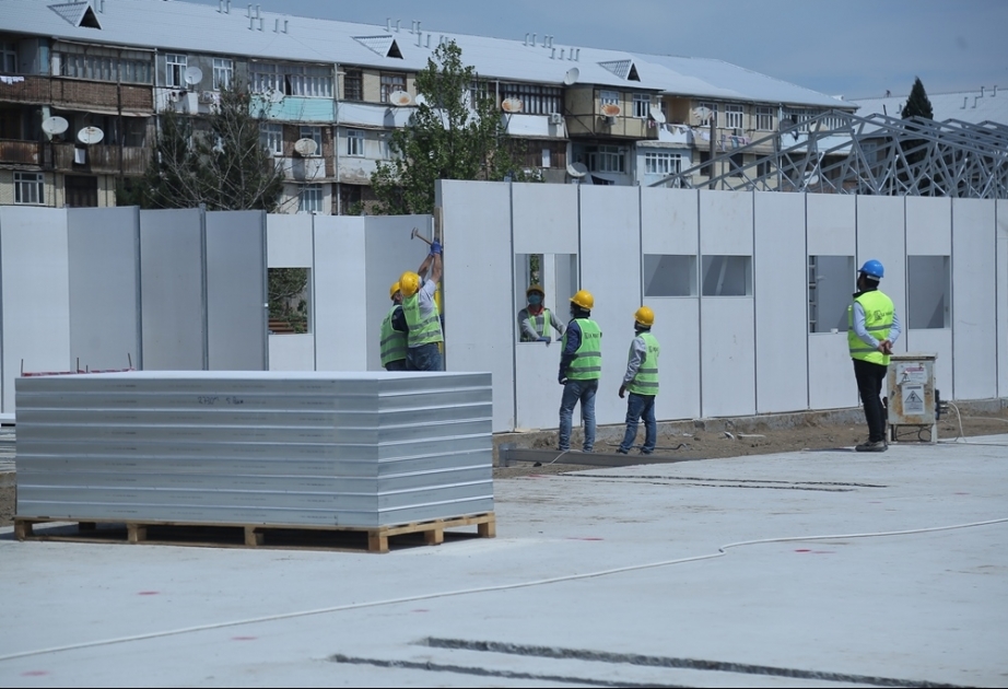 Gəncədə modul tipli xəstəxana qurulur - infeksiyaya yoluxmuş 200 nəfərə eyni vaxtda tibbi yardım göstərmək mümkün olacaq