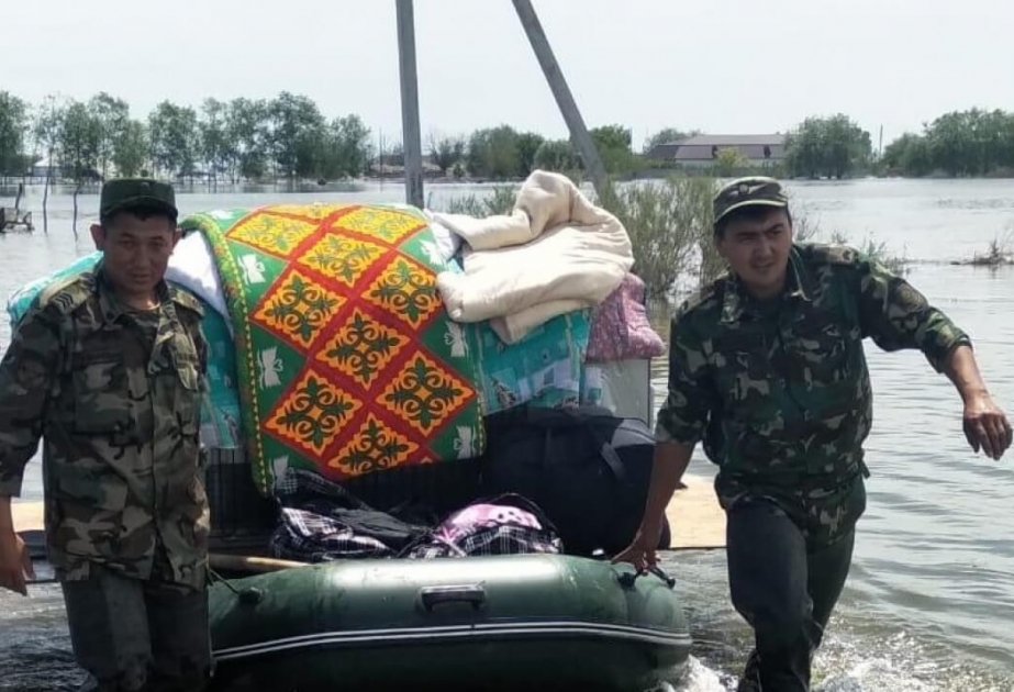 Türkistan bölgəsindəki su daşqınları səbəbindən 32 minə yaxın sakin təxliyə edilib