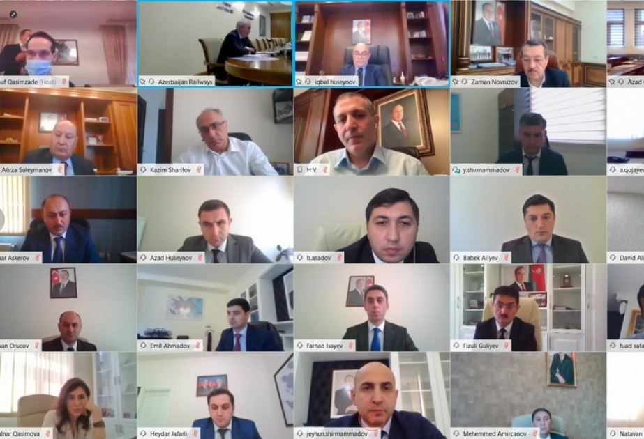 “Azərbaycan Dəmir Yolları” QSC-də videokonfrans şəklində kollegiya iclası keçirilib
