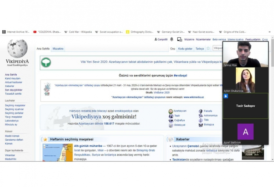 Onlayn “Vikipediya” təlimlərinə maraq artır