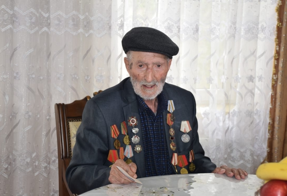Qubada Böyük Vətən müharibəsi iştirakçılarına yubiley medalları təqdim olunub