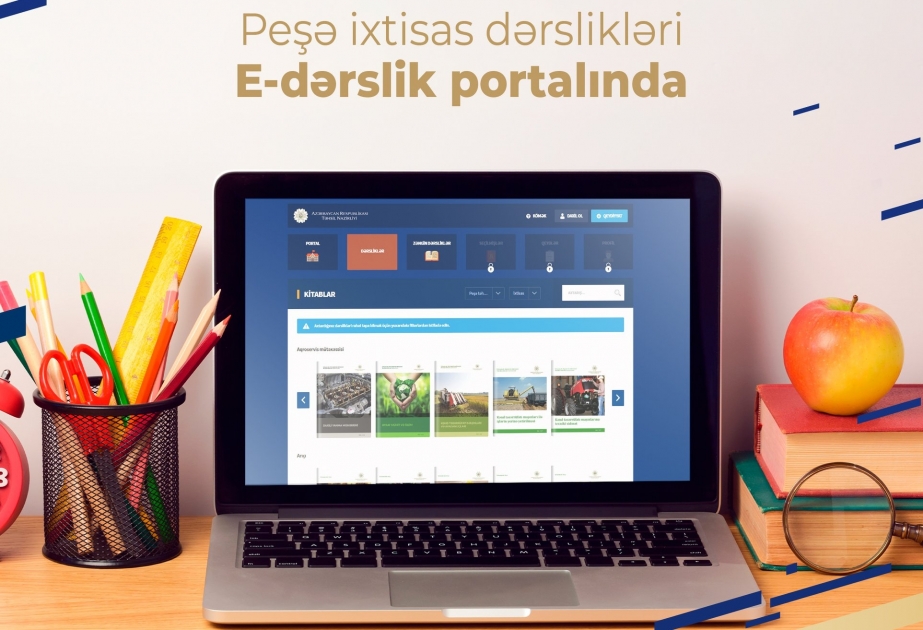 Peşə ixtisas pilləsi üzrə dərsliklər elektron portalda yerləşdirilib
