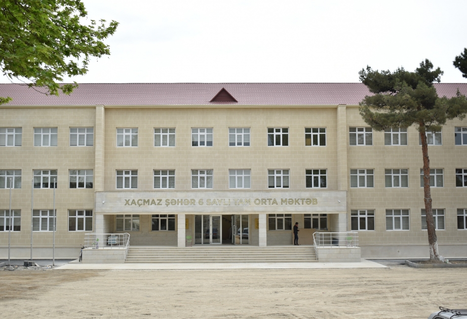Xaçmazda əsaslı təmir olunan məktəb binasında 2 minə yaxın şagird təhsil alacaq