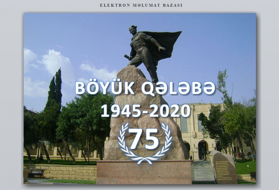 Milli Kitabxana “Böyük Qələbə-75” adlı elektron məlumat bazasını virtual rejimdə təqdim edib