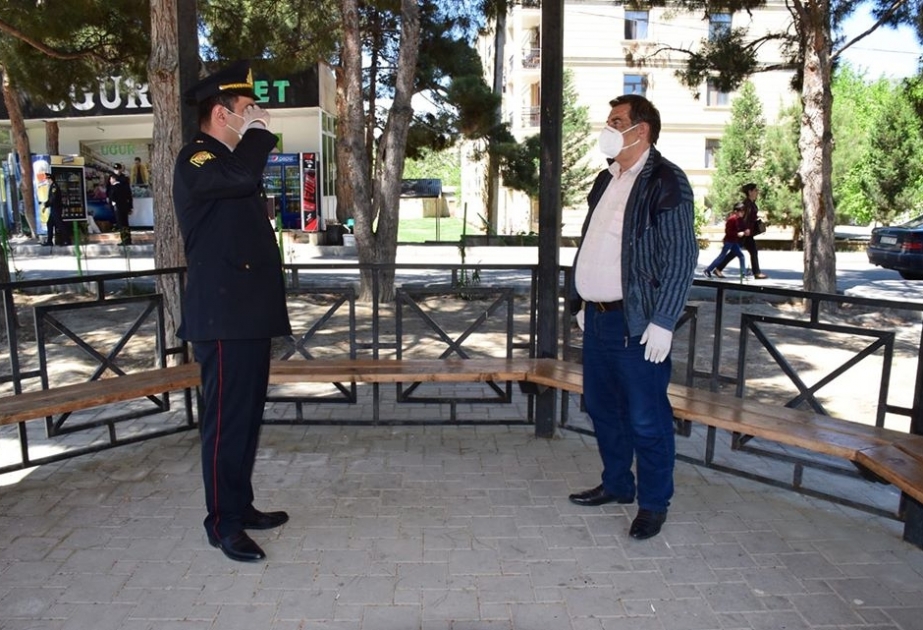 Naftalanda polis koronavirus pandemiyasının qarşısının alınması istiqamətində tədbirləri davam etdirir