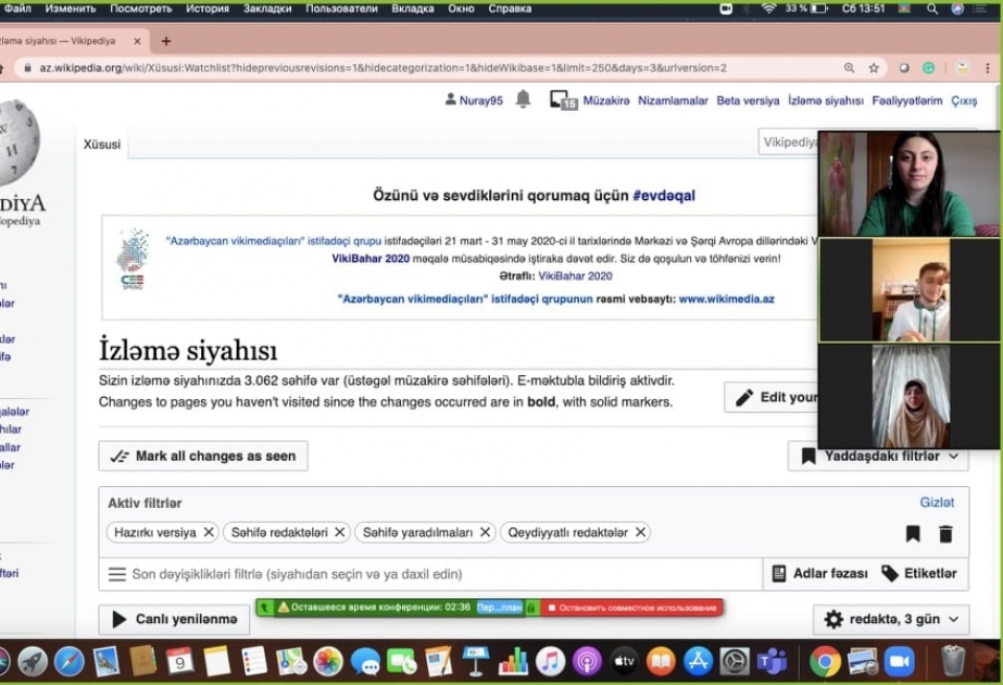 “Vikipediya” təlimləri davam edir