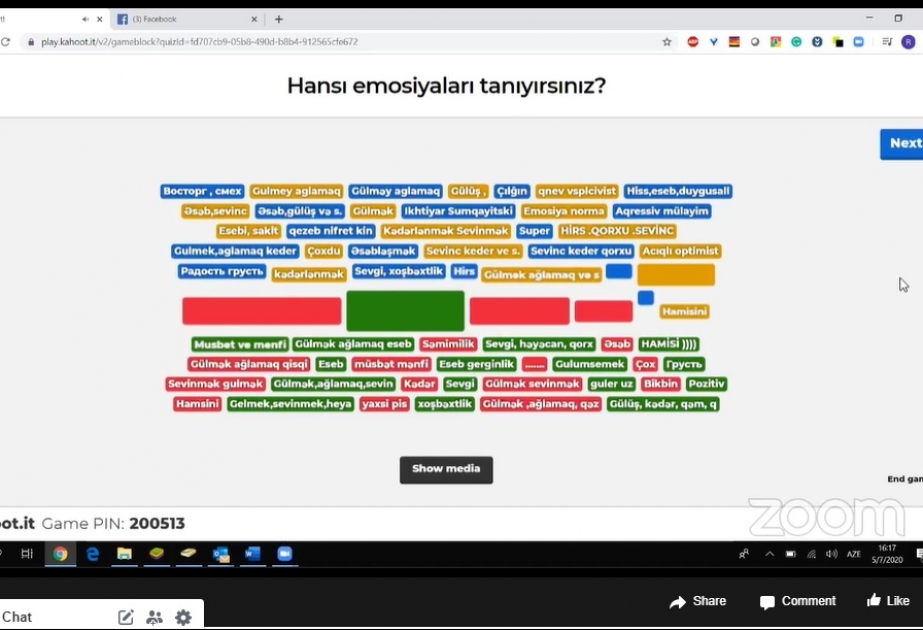 Peşə təhsili alan tələbələr “Emosiyalarınızı necə tənzimləyə bilərsiniz” mövzusunda vebinara qatılıb