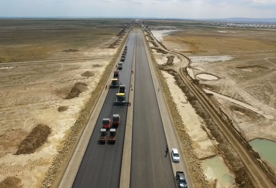 استكمال اعمال الانشاء في 100 كم من الطريق البري السريع المأجور الى الحدود الروسية
