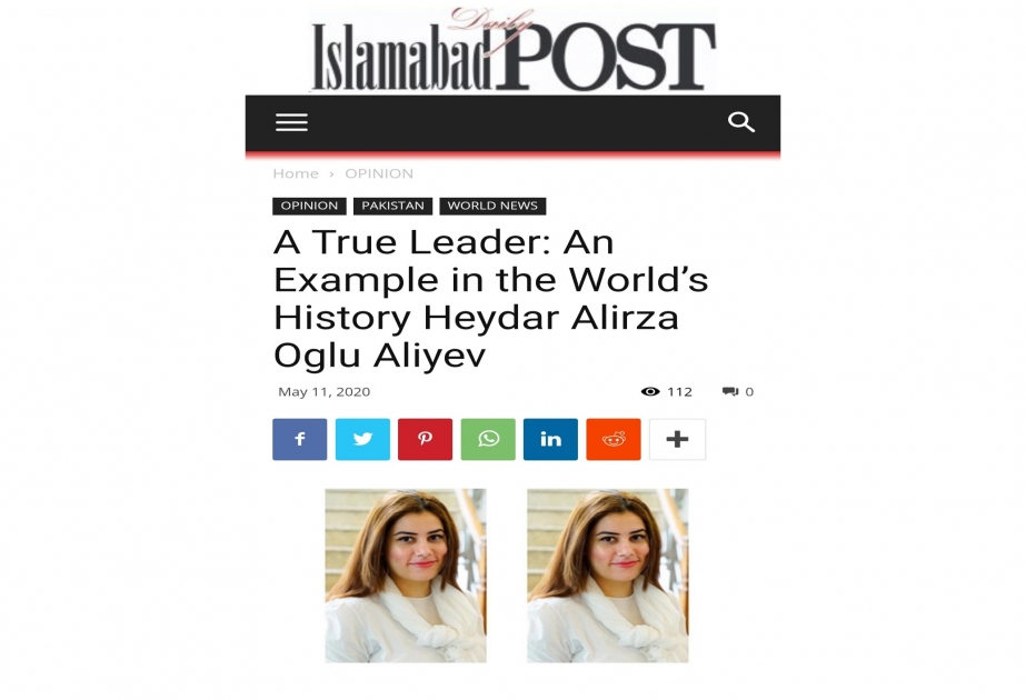 Pakistan mətbuatında ümummilli lider Heydər Əliyevin anadan olmasının 97 illiyi ilə bağlı yazılar dərc edilib