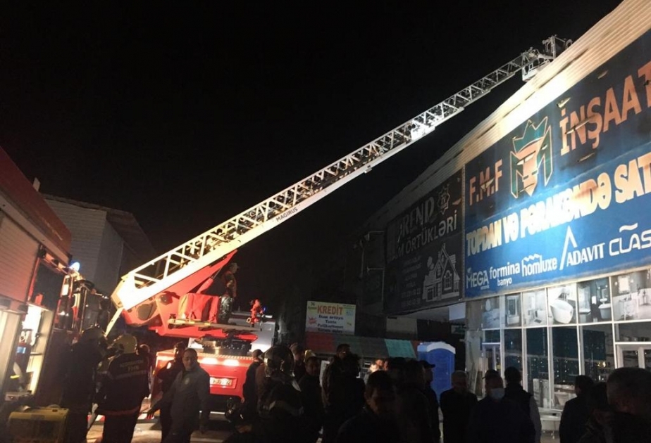 “EuroHome” tikinti materialları bazarındakı yanğın Baş Prokurorluqda araşdırılır