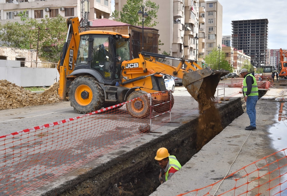 “Azərsu” paytaxtın 5 rayonunda infrastrukturun yenilənməsi və yeni sistemlərin yaradılması işləri görür