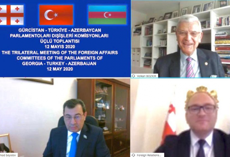 Aserbaidschan, Türkei und Georgien hallten trilaterales Online-Treffen ab