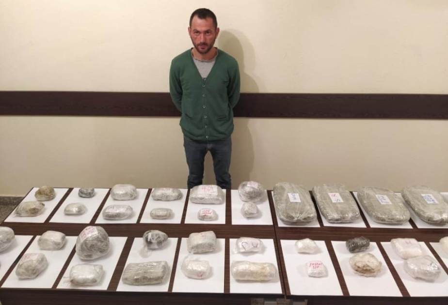 Füzuli rayon sakinindən 23 kiloqrama yaxın narkotik vasitə götürülüb