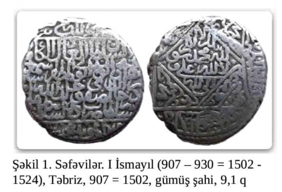 Muzeydə Səfəvilər dövrünə aid gümüş sikkələr qorunur