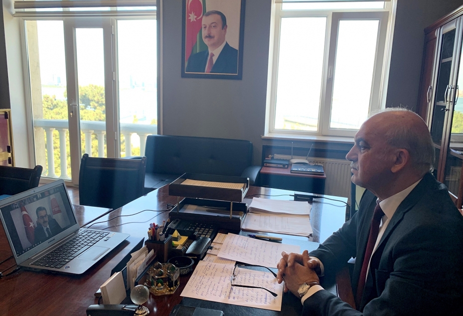 Azərbaycan və Türkiyə bələdiyyələrinin koronavirusla mübarizə sahəsində fəaliyyətləri ilə bağlı fikir mübadiləsi aparılıb