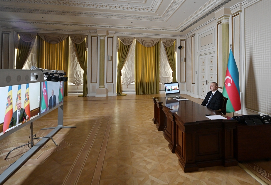 Les présidents azerbaïdjanais et moldave se sont entretenus par visioconférence VIDEO