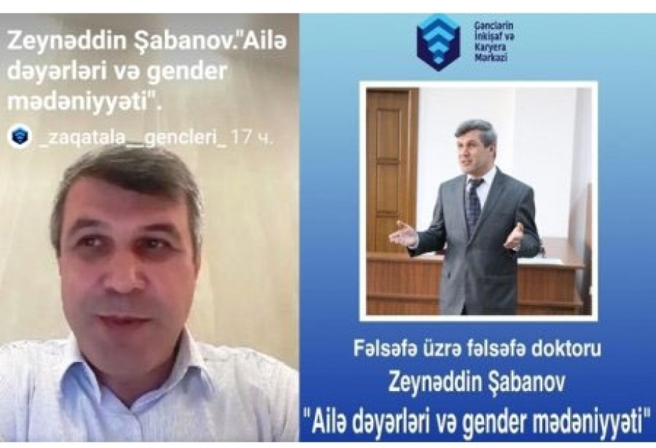 Fəlsəfə İnstitutunun əməkdaşı gənclərə ailə dəyərləri və gender mədəniyyətindən danışıb