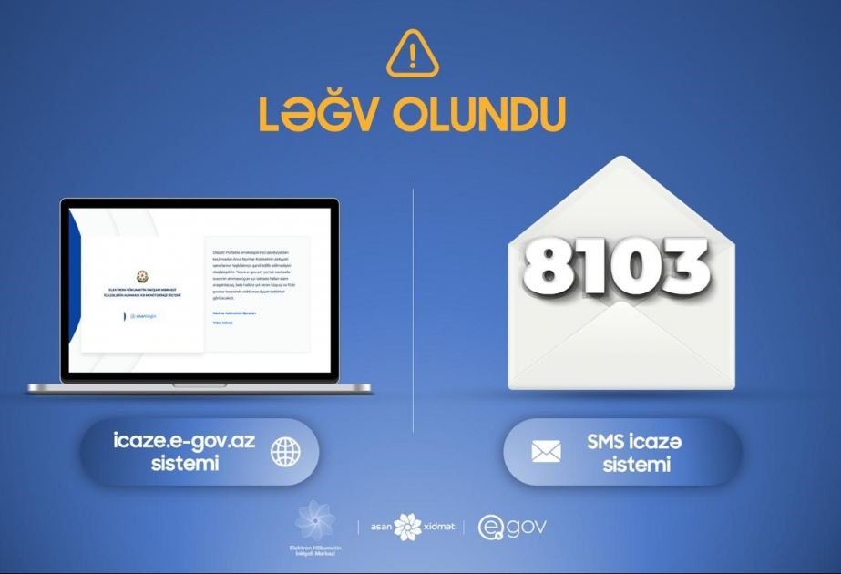 Dövlət Agentliyi: Vətəndaşlar icazə almaq üçün 8103 qısa nömrəsinə 36 milyon 184 min SMS göndəriblər