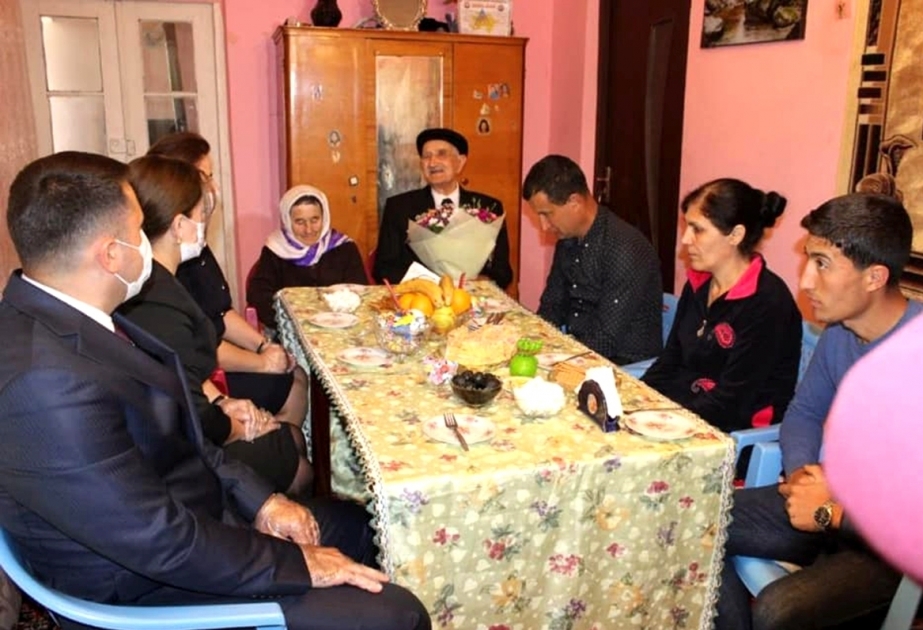 Отмечен 100-летний юбилей старейшего в Нахчыване главы семейства Мухаммедали Султанова