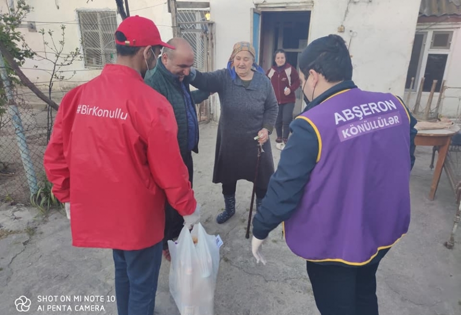 Abşeron könüllüləri pandemiyanın yaratdığı təhlükənin aradan qaldırılmasına fəal töhfə verirlər