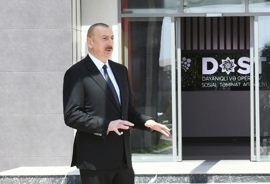 الرئيس: يخطط فتح اكثر من 30 مركز دوست في أذربيجان