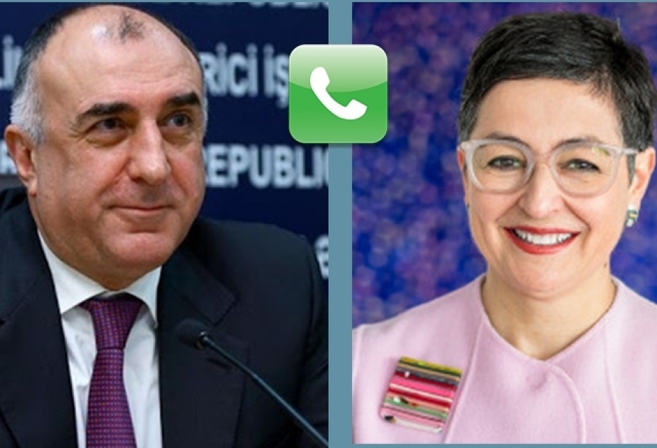 Canciller azerbaiyano mantiene conversación telefónica con la ministra de España