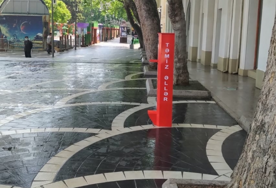 Bakıda “Təmiz əllər” aparatları quraşdırılır