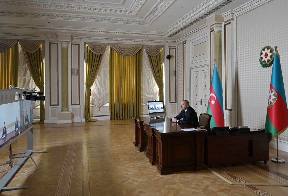 Le président Ilham Aliyev tient une visioconférence avec les nouveaux chefs des autorités exécutives d'Aghstafa et Imichli VIDEO