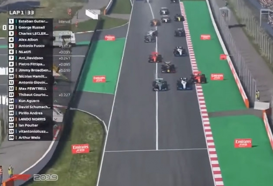 F1 Esports Virtual: le Grand Prix d'Azerbaïdjan débutera le 7 juin