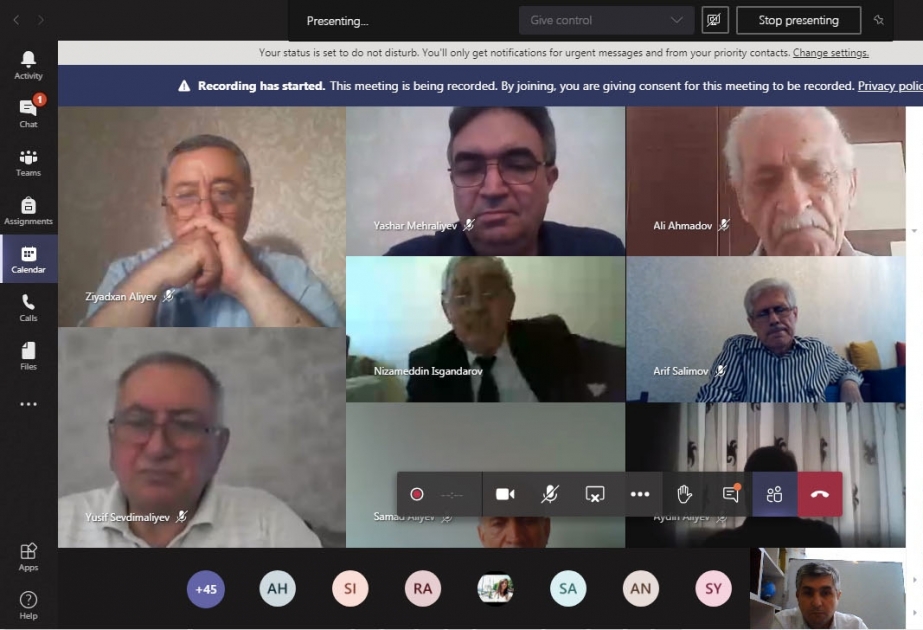 BDU-da “Riyaziyyat, mexanika və onların tətbiqləri” mövzusunda virtual elmi konfransı başa çatıb