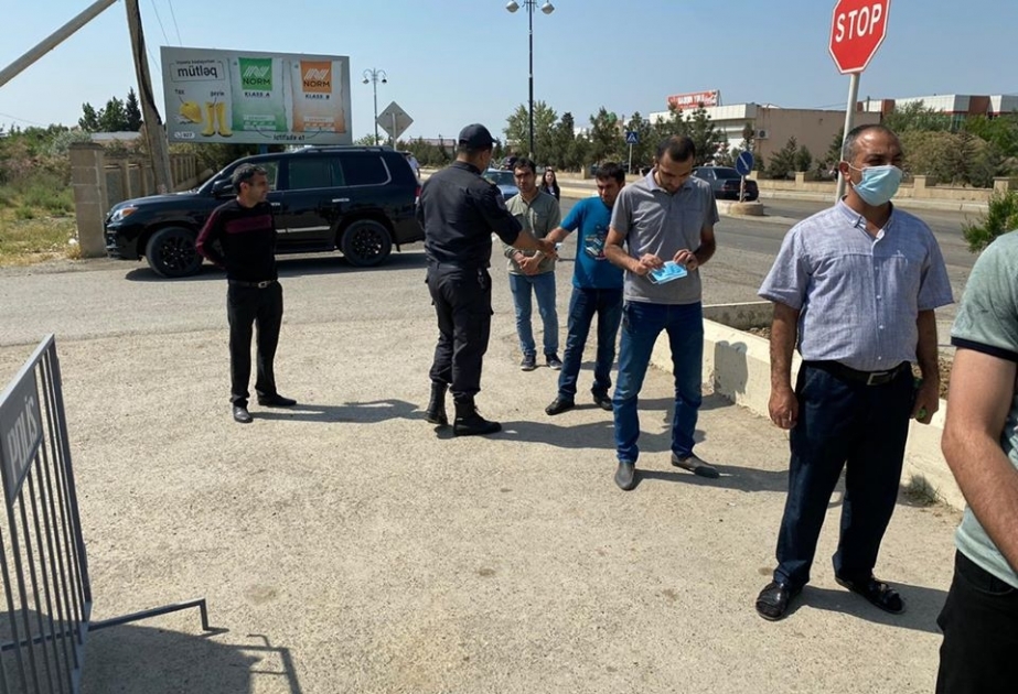 Hacıqabulda polis koronavirus pandemiyası ilə əlaqədar profilaktiki tədbirləri davam etdirir
